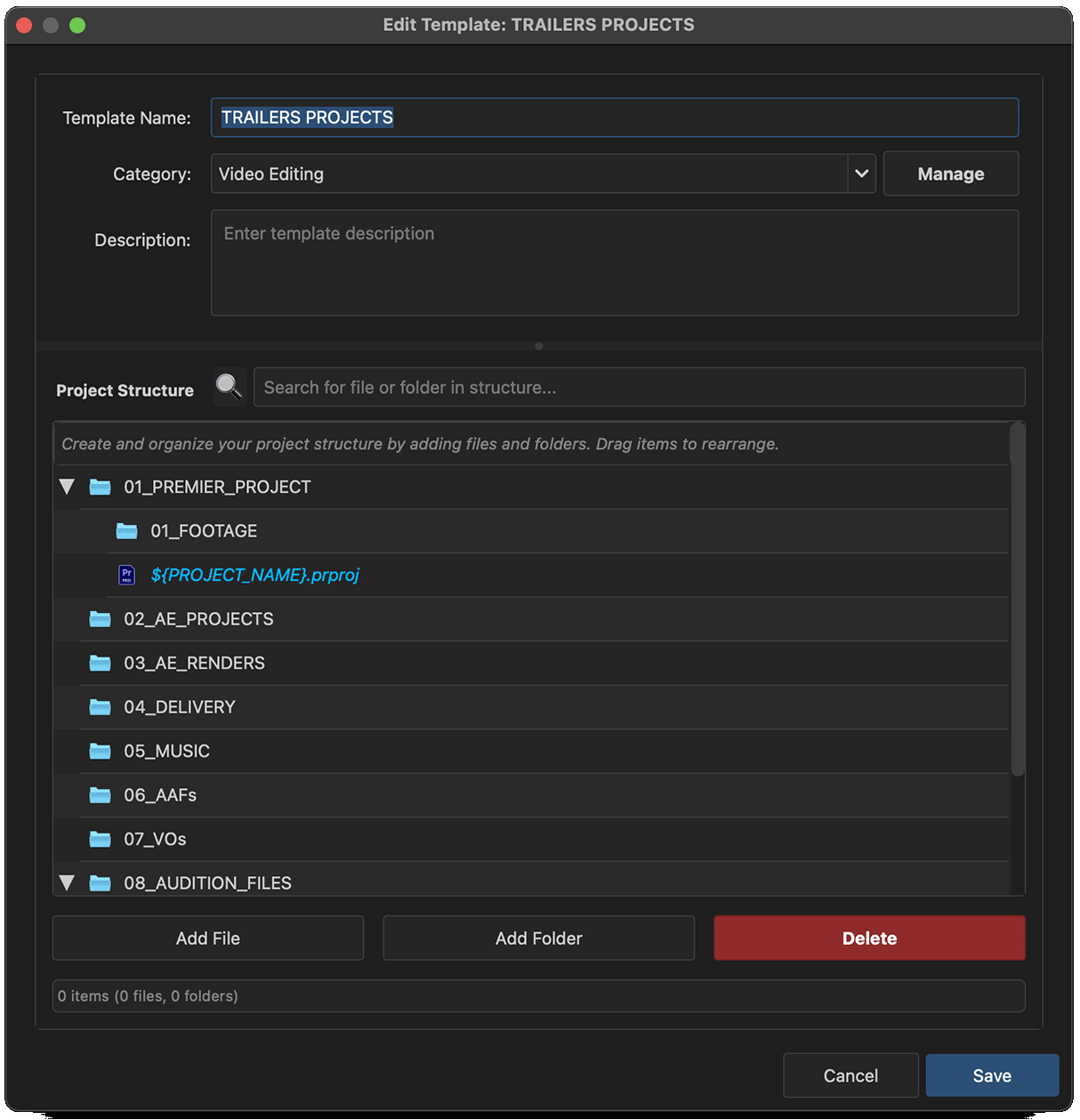 ForwardFlow Template Structure Editor - Professional Folder Hierarchy Design and Customization